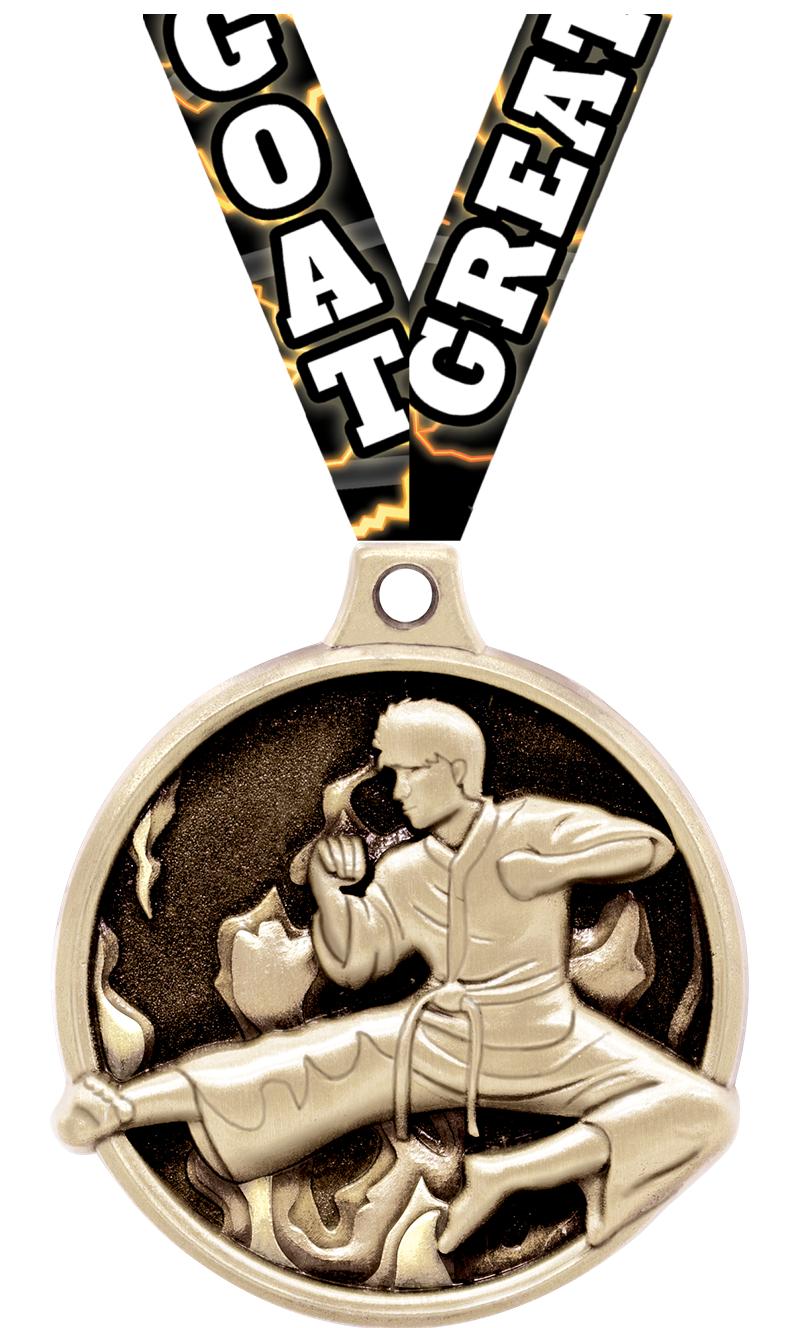 1.5"3D CHALLNGR MARTIAL ART GD