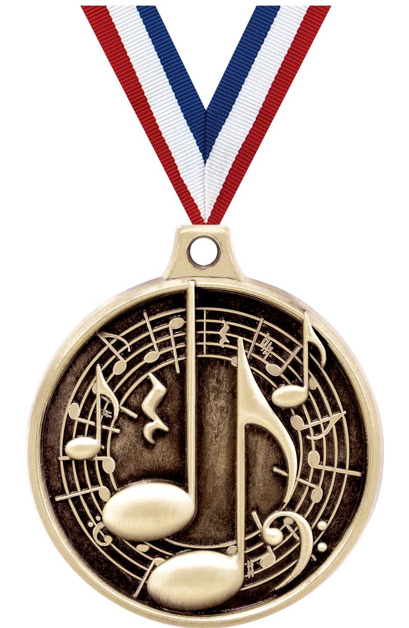 1.5"3D CHALLENGER MUSIC GOLD