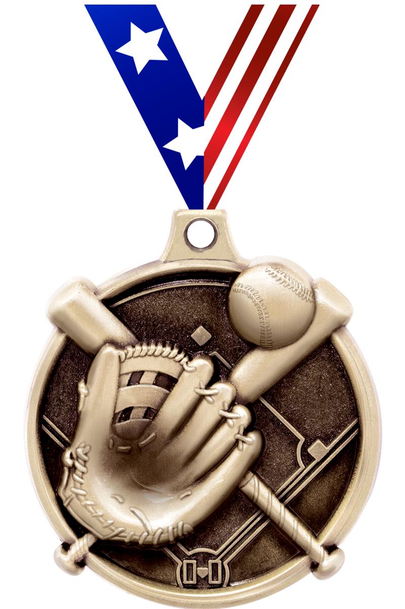 1.5"3D CHALLENGER SOFTBALL GLD