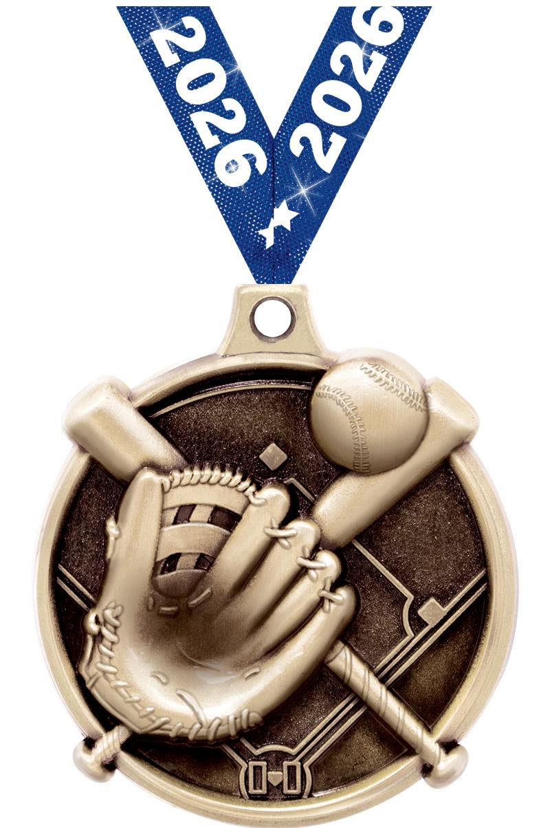 1.5"3D CHALLENGER SOFTBALL GLD