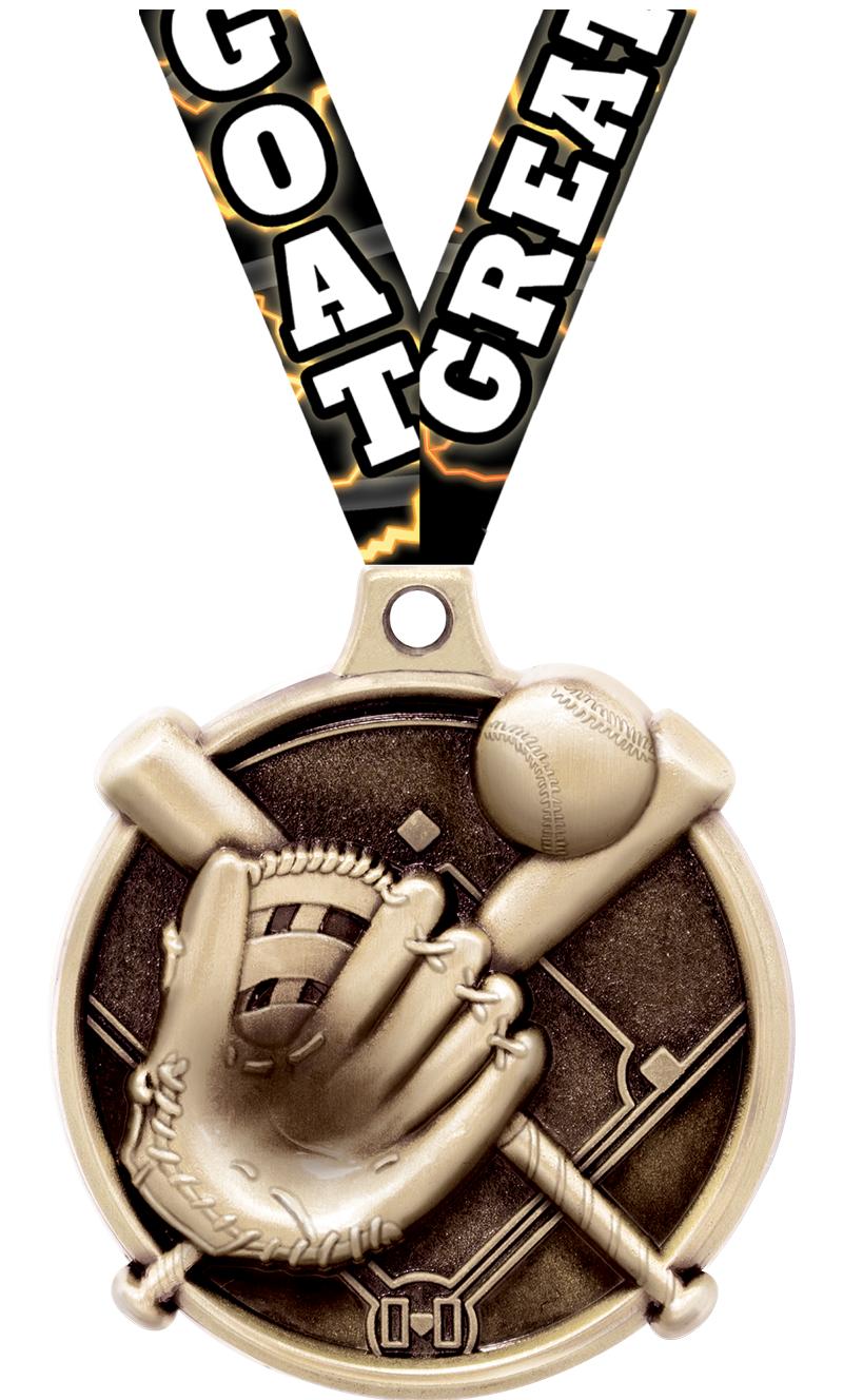 1.5"3D CHALLENGER SOFTBALL GLD