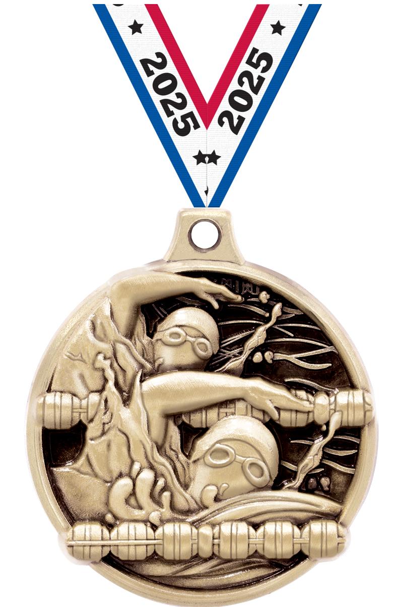 1.5"3D CHALLENGER SWIM MDL GLD