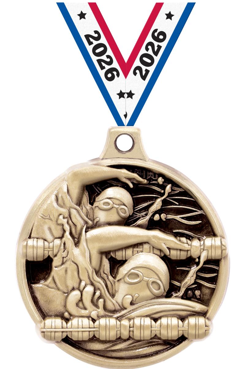 1.5"3D CHALLENGER SWIM MDL GLD