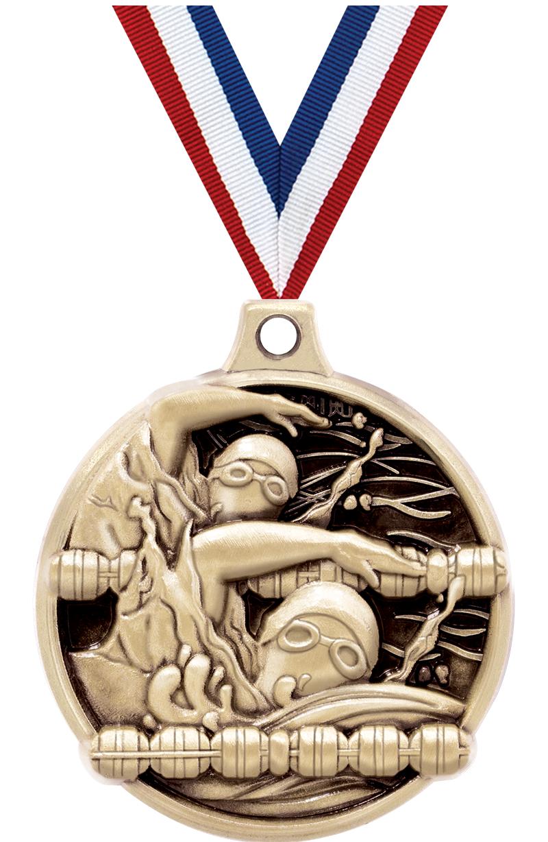 1.5"3D CHALLENGER SWIM MDL GLD