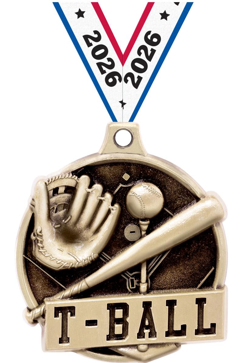 1.5" 3D CHALLENGER T-BALL GOLD