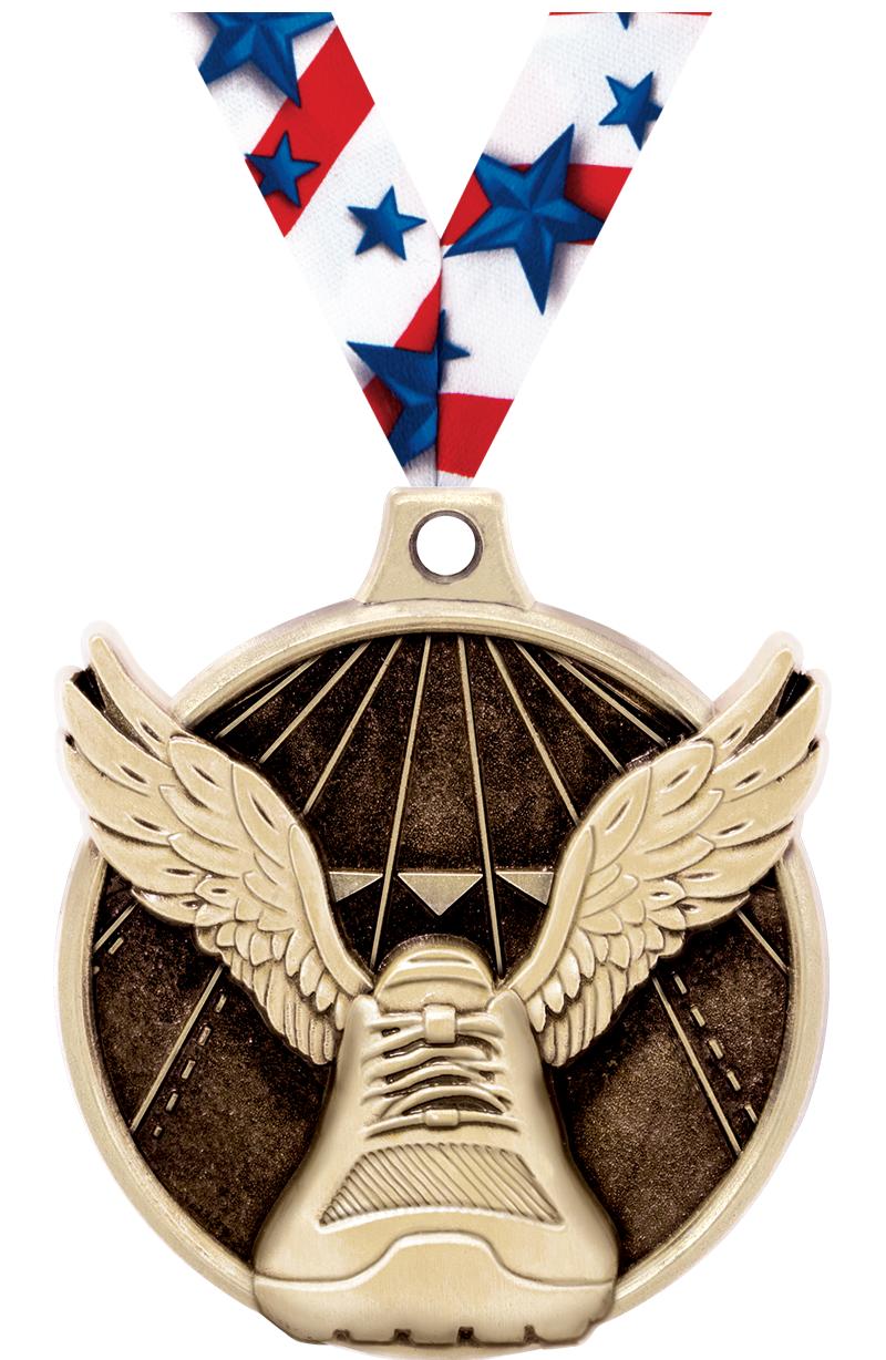 1.5"3D CHALLNGR WING FOOT GOLD