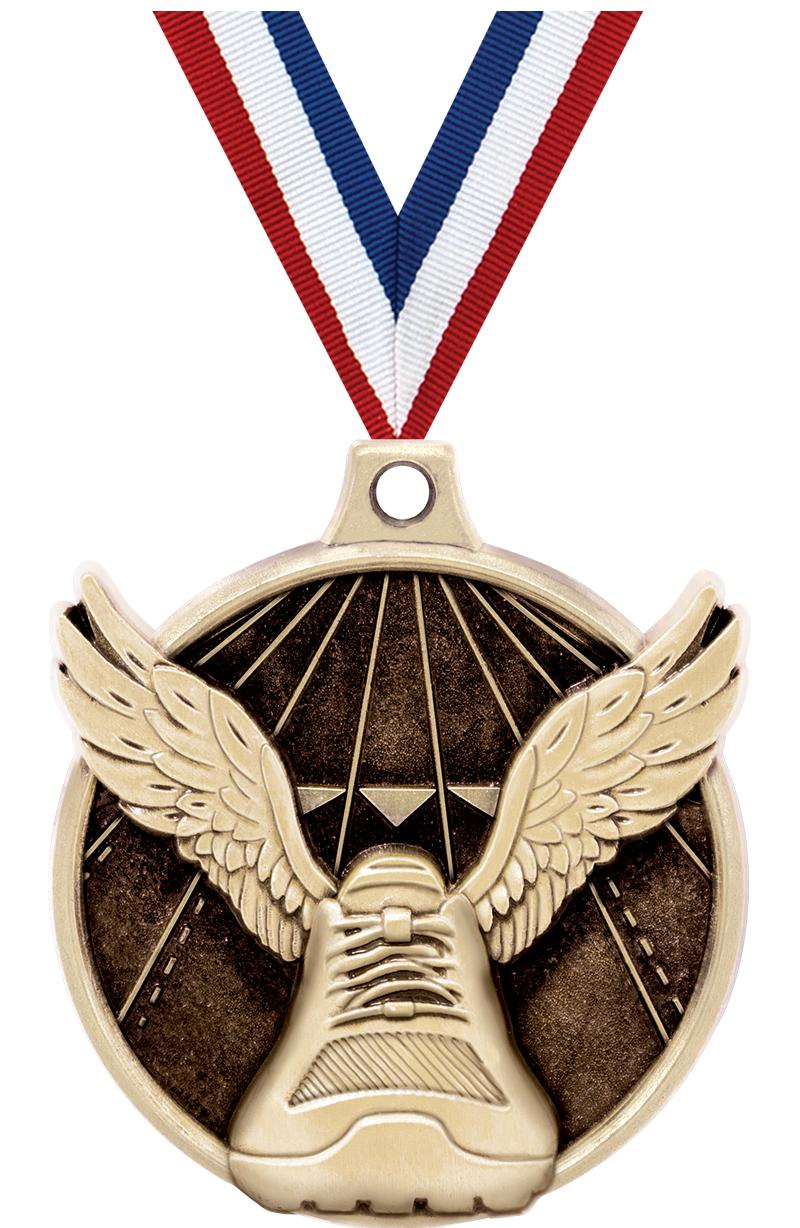 1.5"3D CHALLNGR WING FOOT GOLD