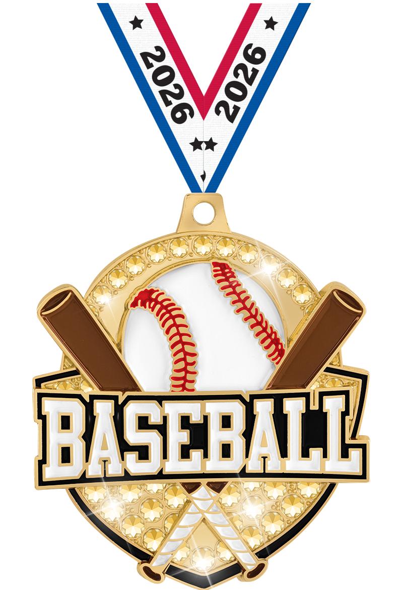 2.25" ROYAL BASEBALL MDL GOLD