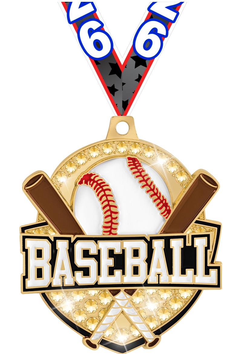 2.25" ROYAL BASEBALL MDL GOLD