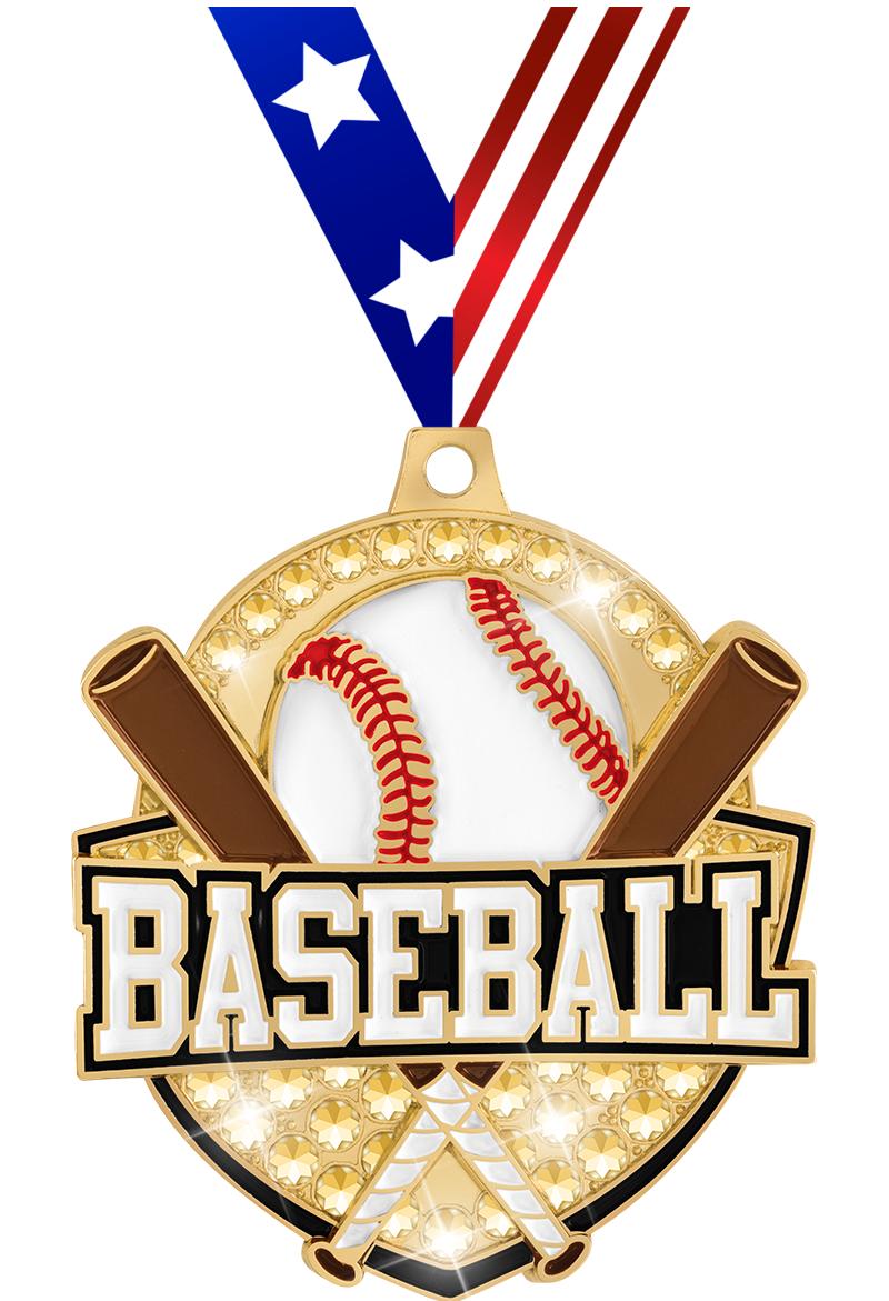 2.25" ROYAL BASEBALL MDL GOLD