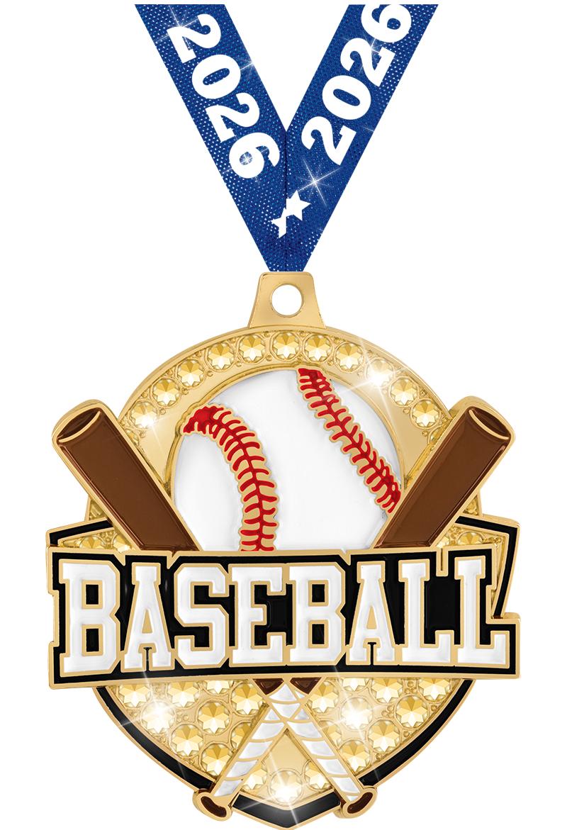 2.25" ROYAL BASEBALL MDL GOLD