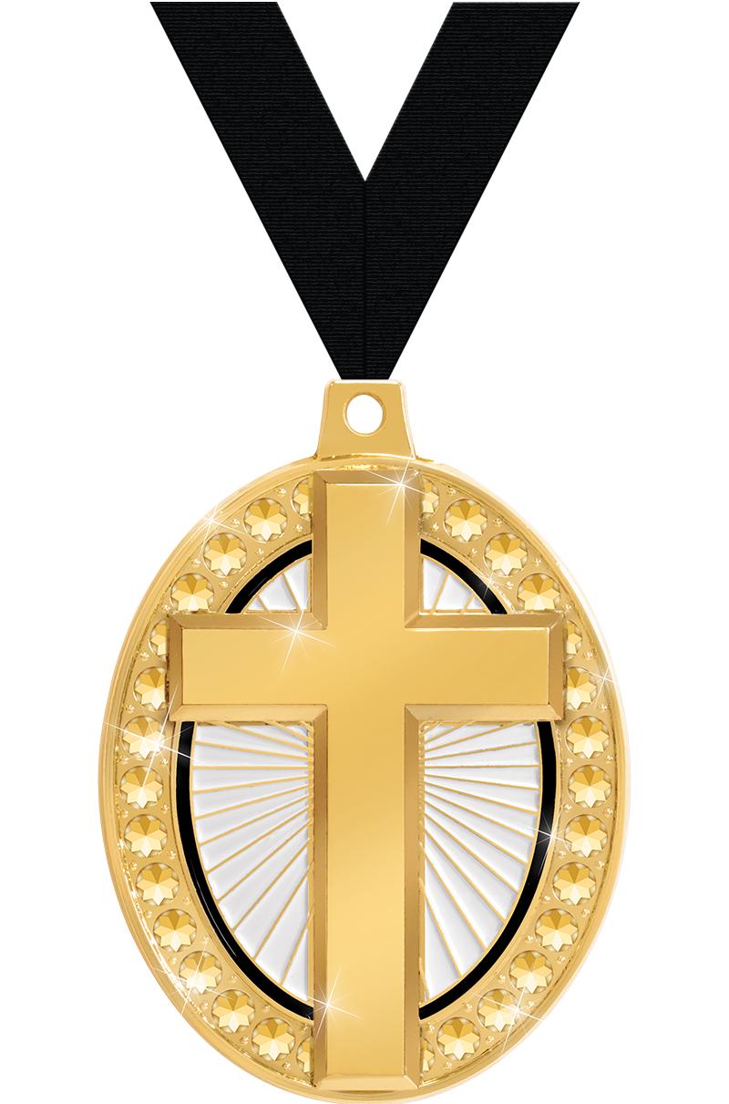 2.25" ROYAL CROSS MEDAL GOLD