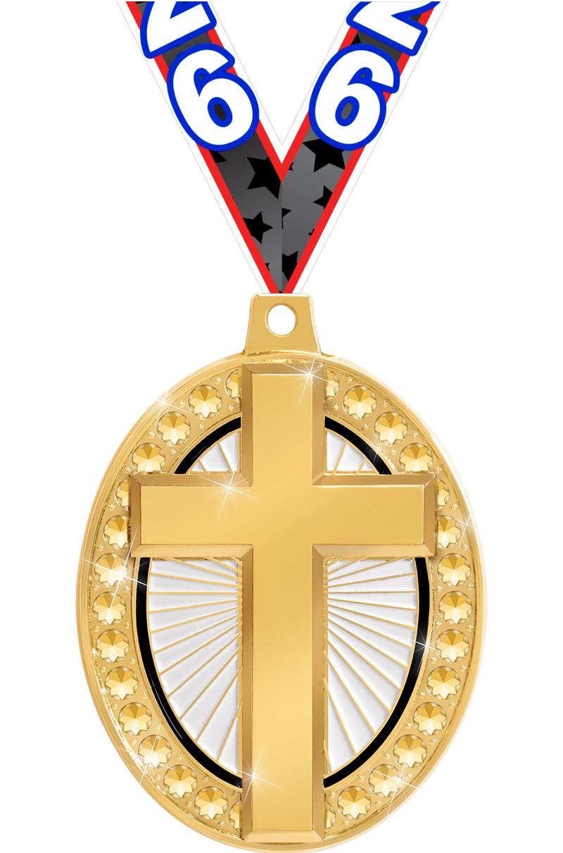 2.25" ROYAL CROSS MEDAL GOLD