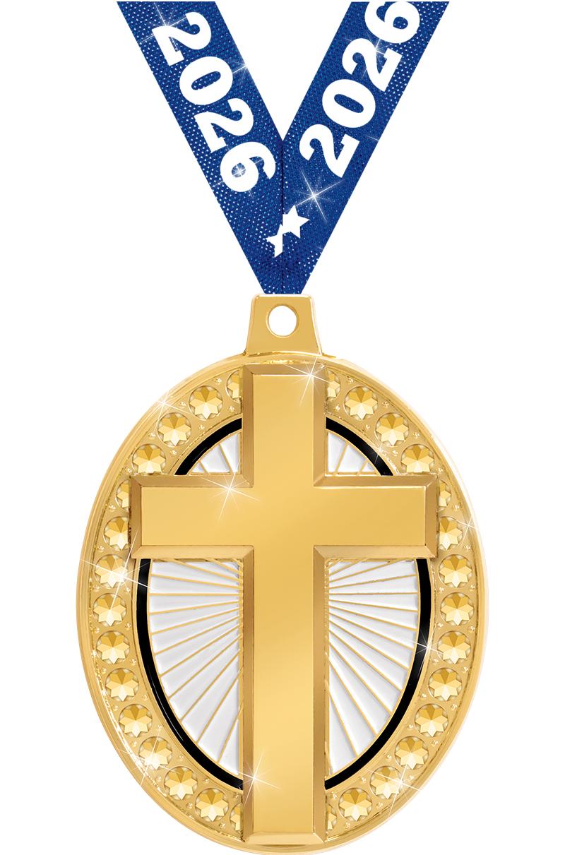 2.25" ROYAL CROSS MEDAL GOLD