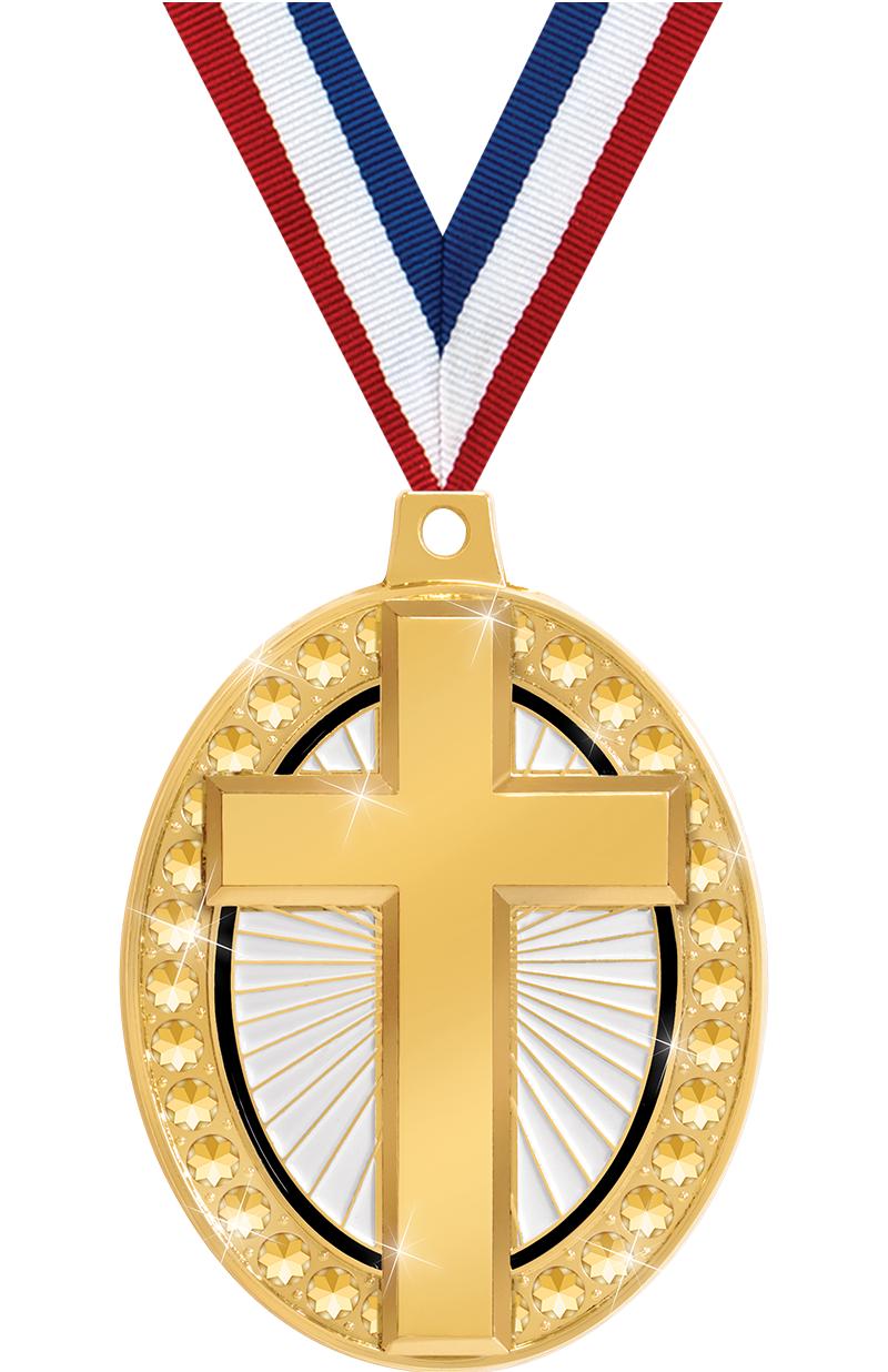 2.25" ROYAL CROSS MEDAL GOLD