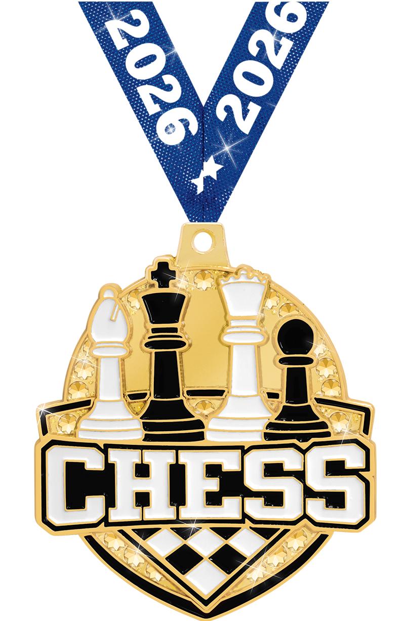 2.25" ROYAL CHESS MEDAL GD