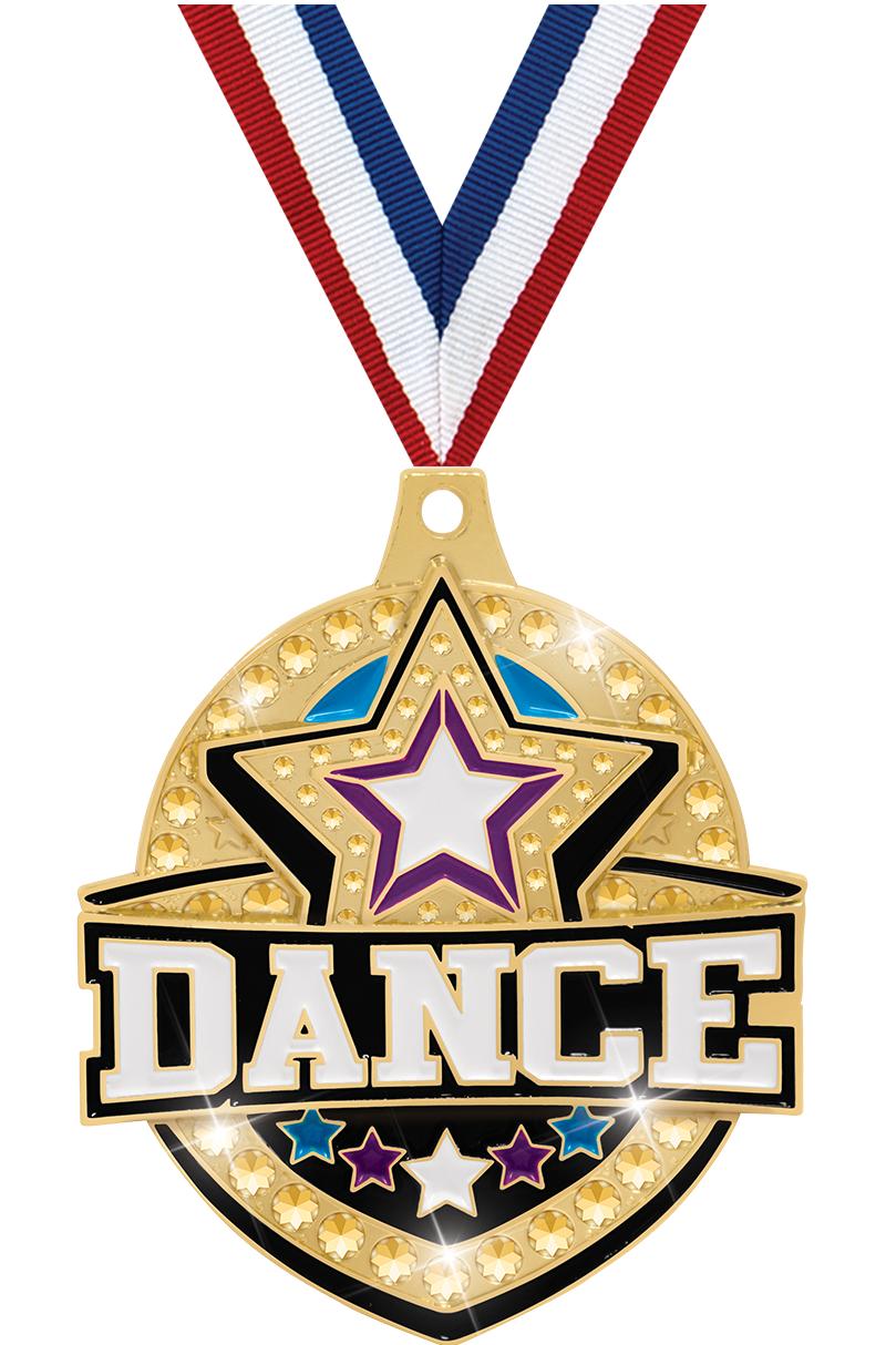 2.25" ROYAL DANCE MEDAL GOLD