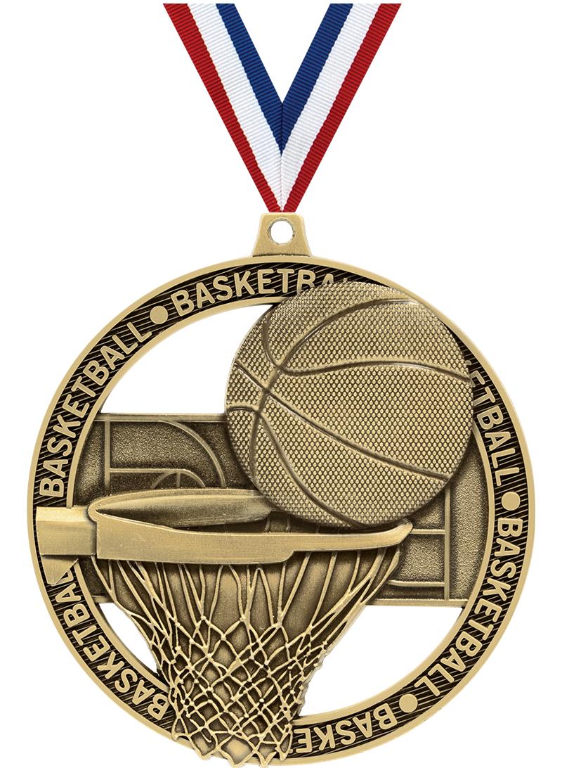 3"MASSIVE RIMZ BASKETBALL-GOLD