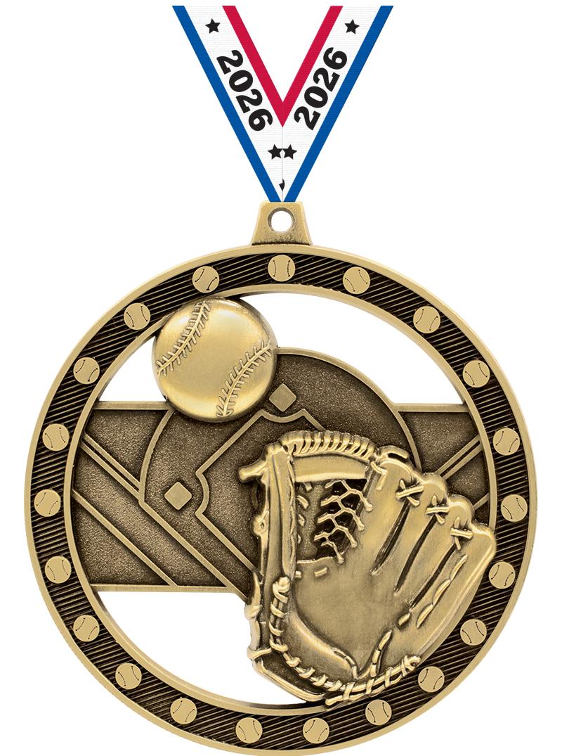 3"MASSIVE RIMZ BASEBALL GOLD