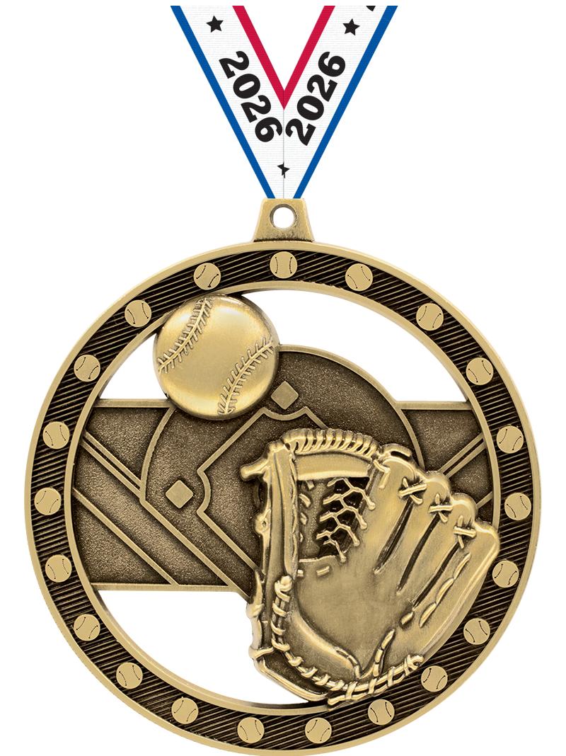 3"MASSIVE RIMZ BASEBALL GOLD