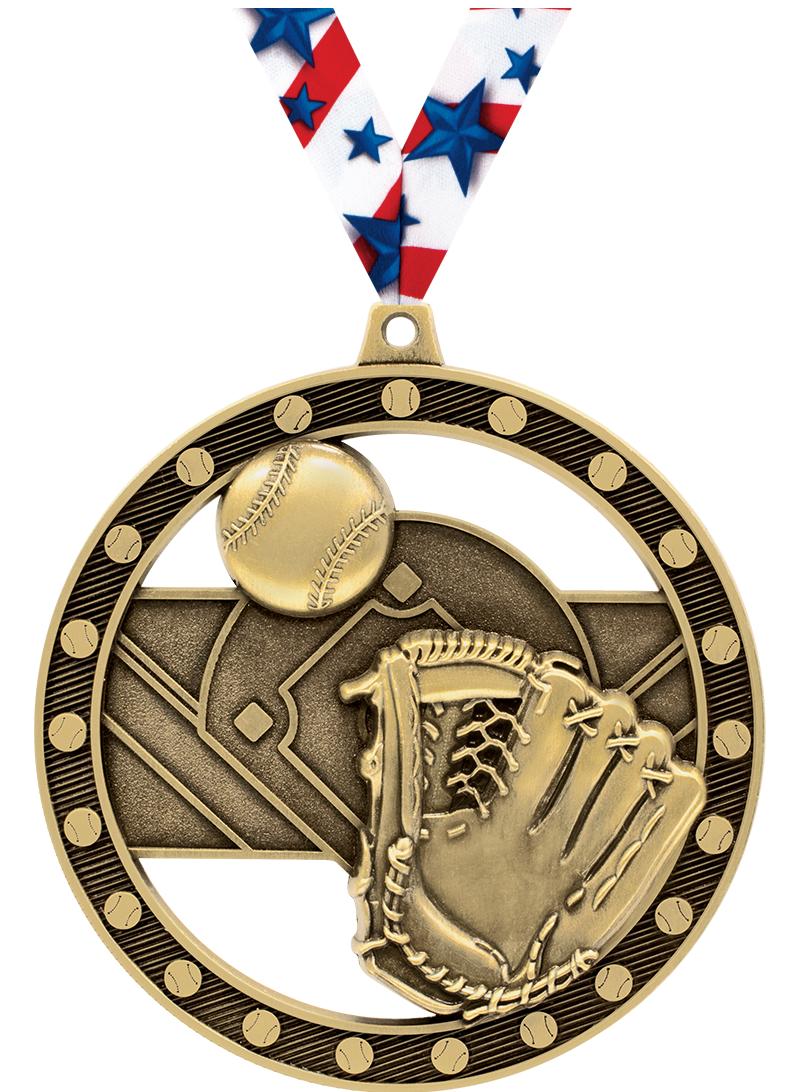 3"MASSIVE RIMZ BASEBALL GOLD