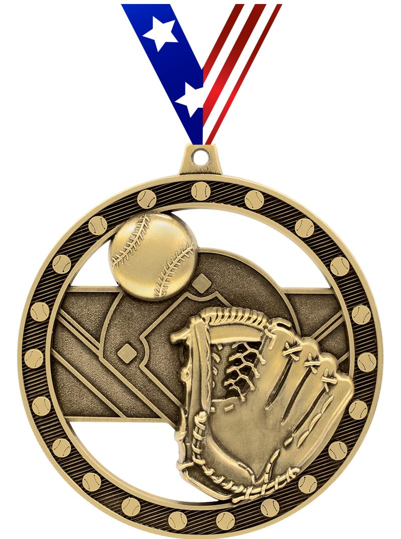 3"MASSIVE RIMZ BASEBALL GOLD