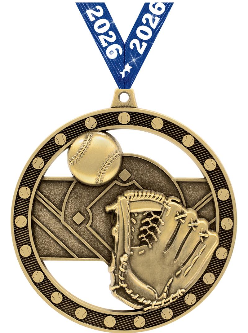 3"MASSIVE RIMZ BASEBALL GOLD