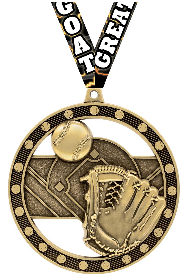 3"MASSIVE RIMZ BASEBALL GOLD