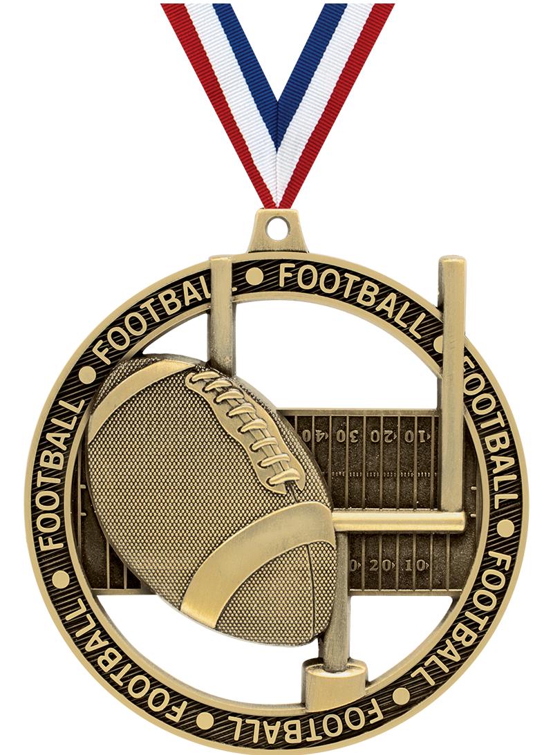 3"MASSIVE RIMZ FOOTBALL GOLD