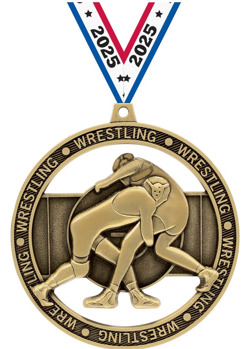 3"MASSIVE RIMZ WRESTLING GOLD