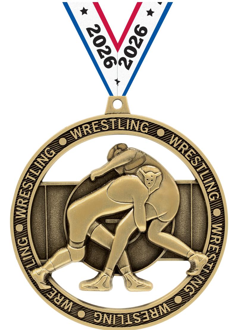 3"MASSIVE RIMZ WRESTLING GOLD