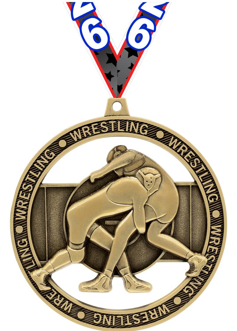 3"MASSIVE RIMZ WRESTLING GOLD