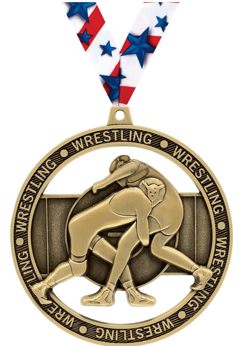 3"MASSIVE RIMZ WRESTLING GOLD