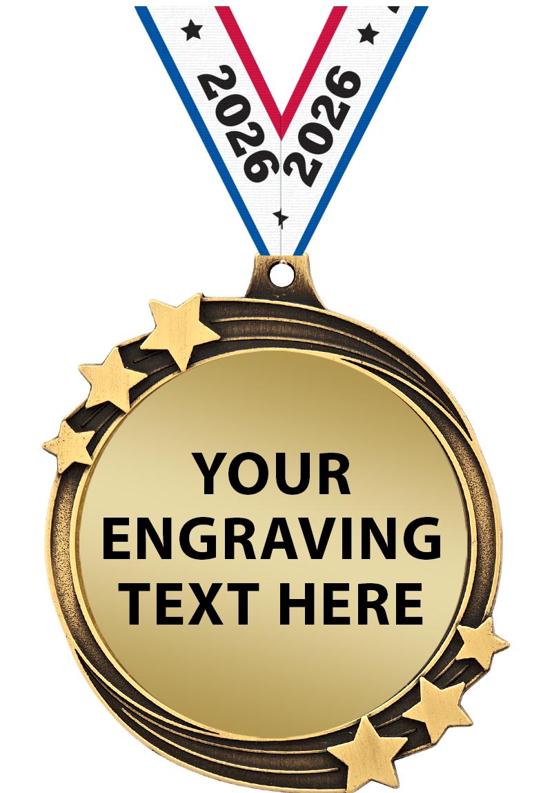 2.5" SHOOT STAR ETCH PLT MDL G