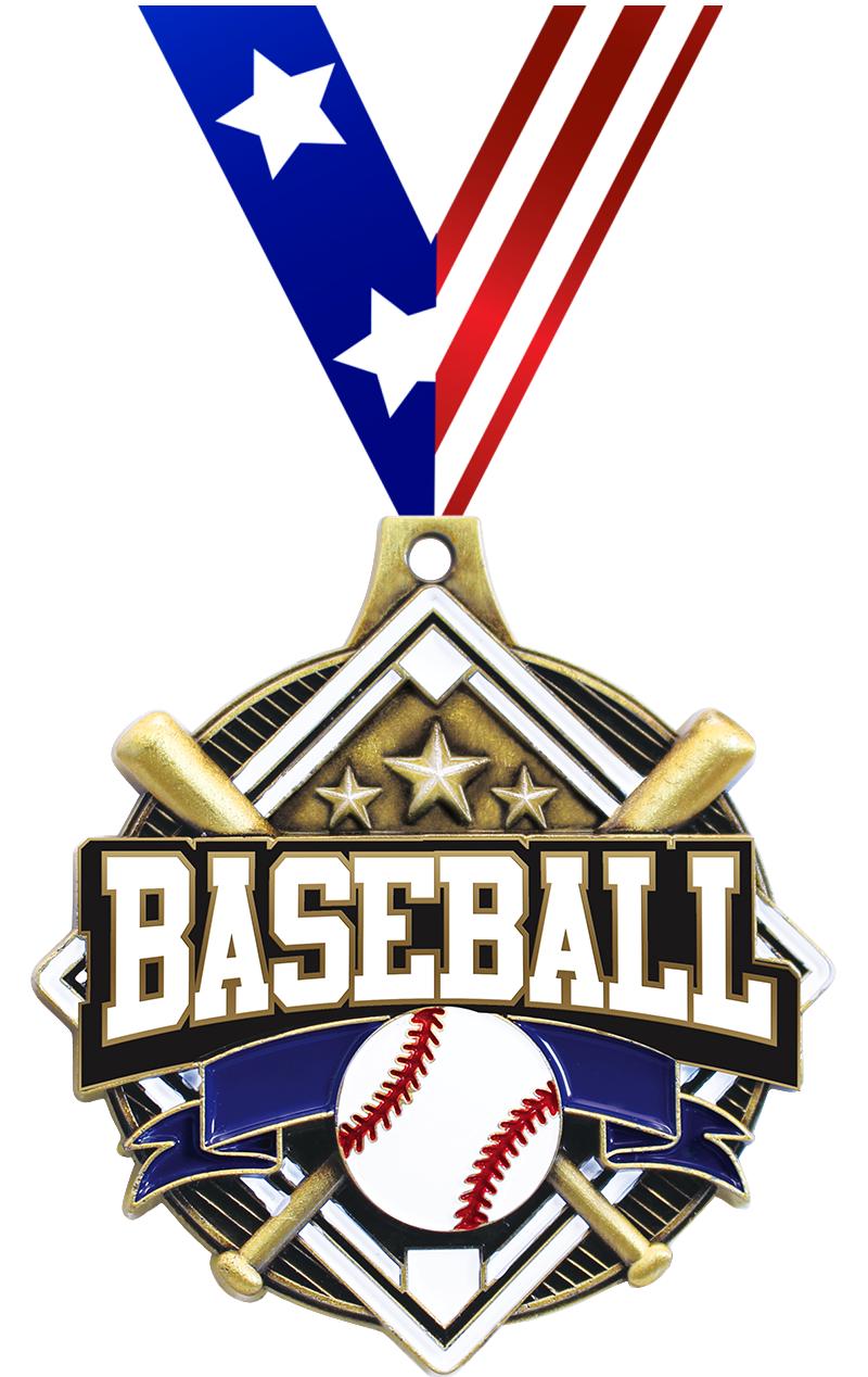 2.25" SHIELDZ BASEBALL GLD