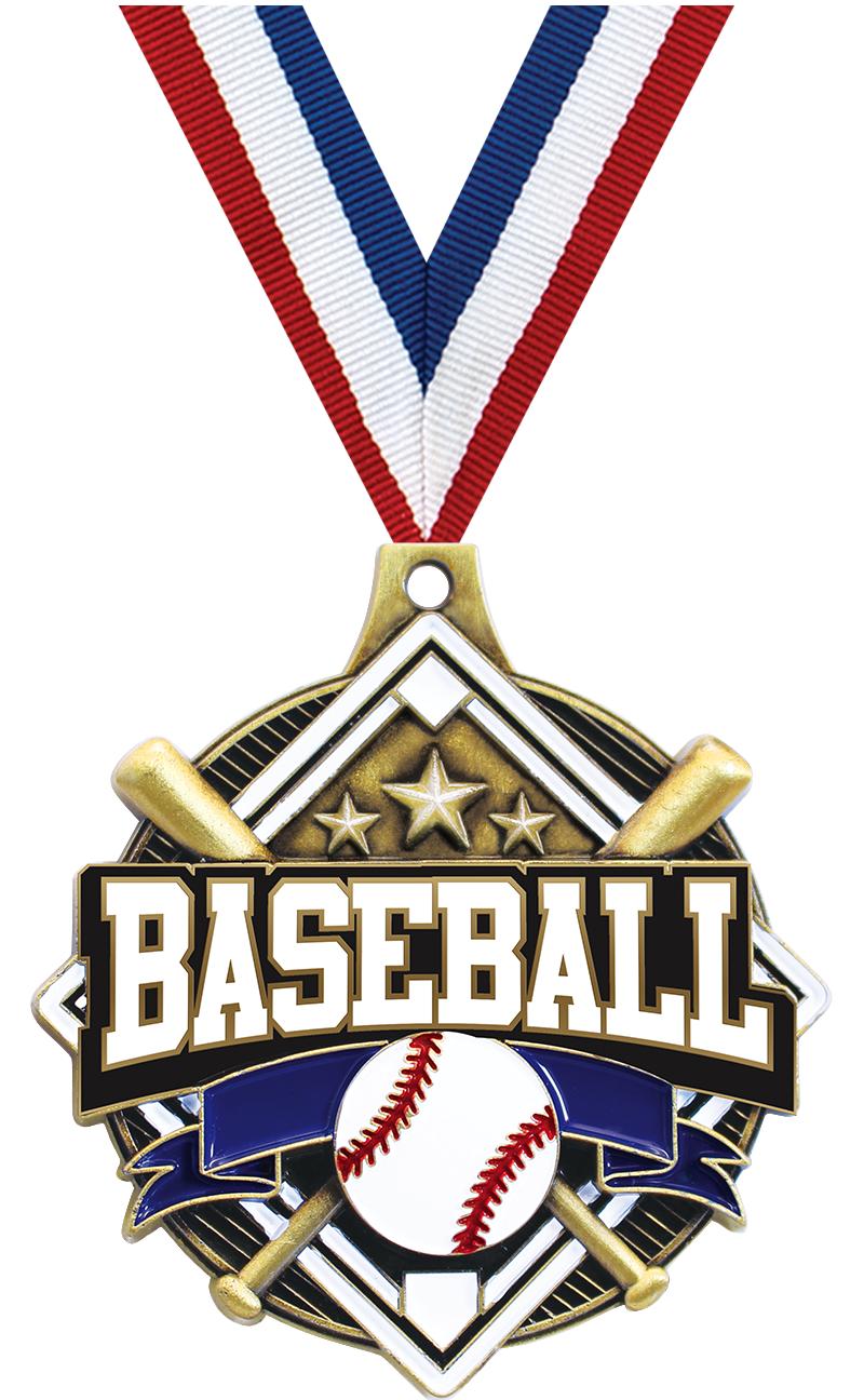 2.25" SHIELDZ BASEBALL GLD