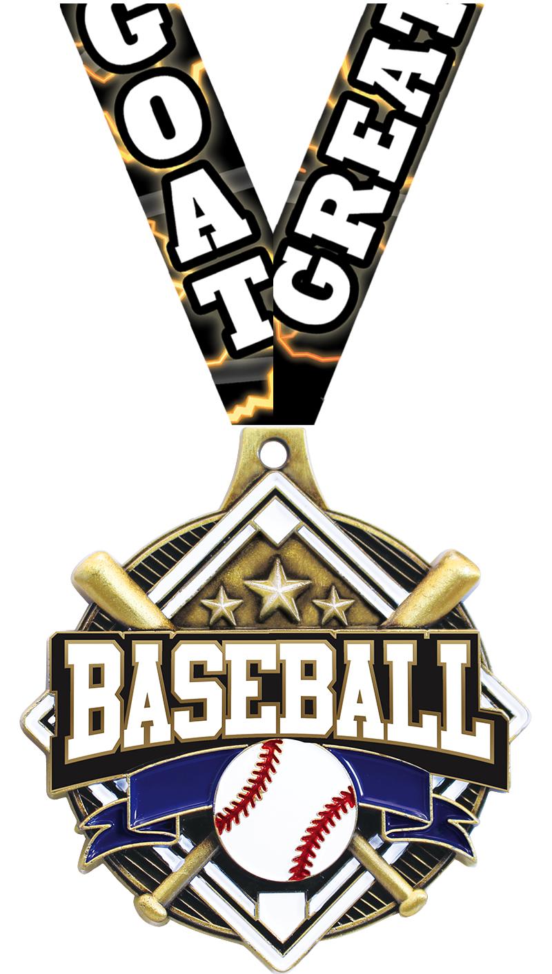 2.25" SHIELDZ BASEBALL GLD