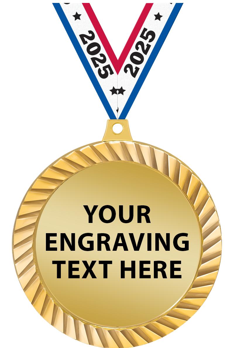 2.5" DIAMND CUT ETCH PLT MDL G