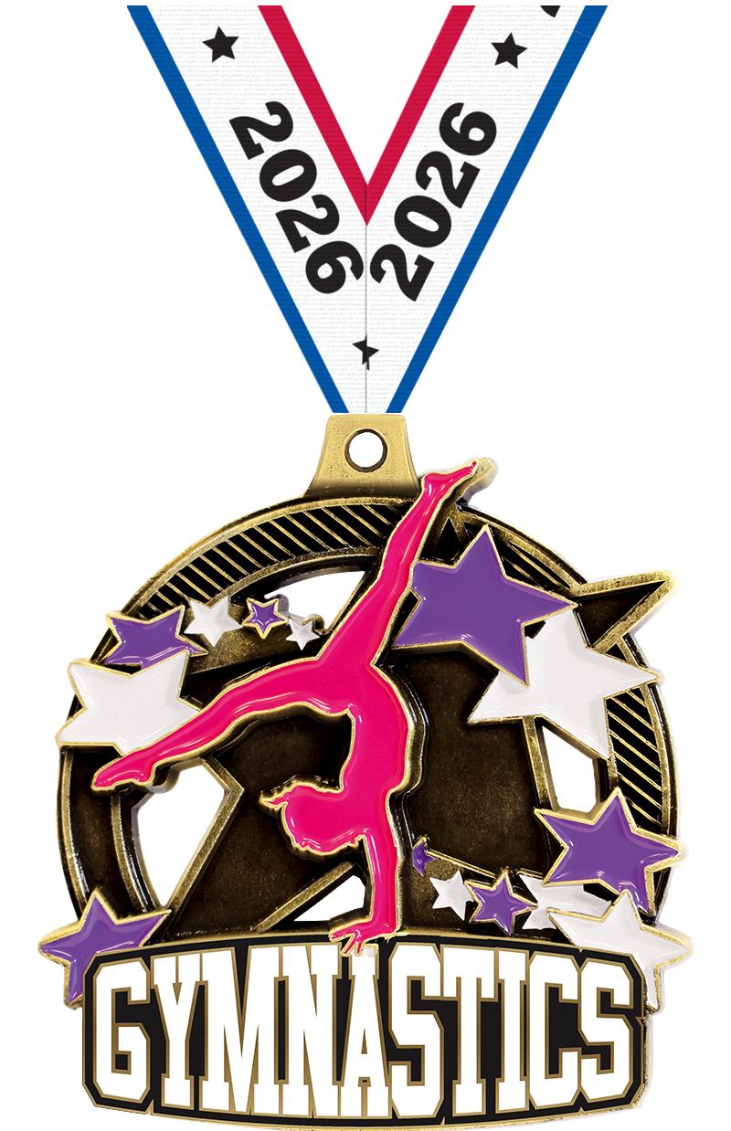 2.25" SHIELDZ FEMALE GYM GLD