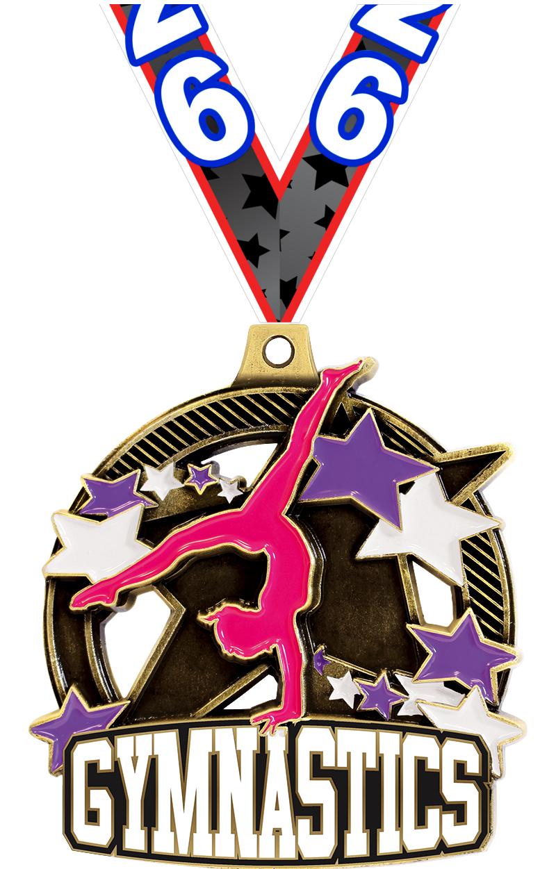 2.25" SHIELDZ FEMALE GYM GLD