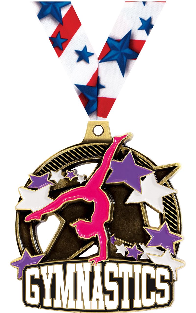 2.25" SHIELDZ FEMALE GYM GLD