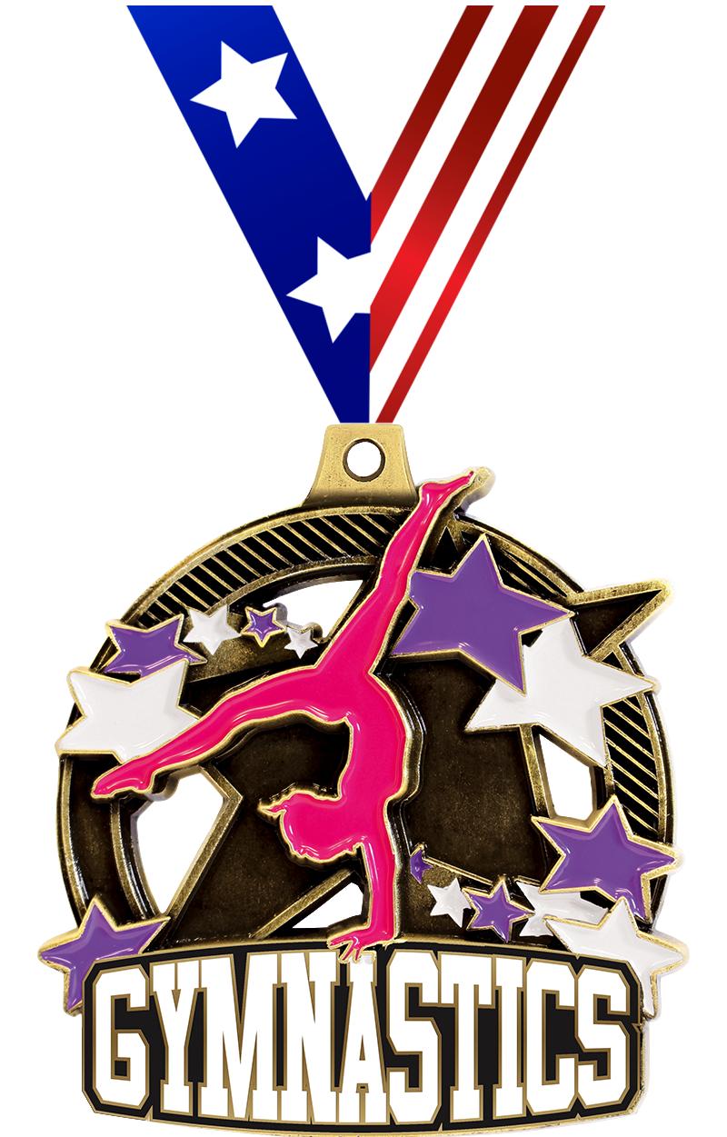 2.25" SHIELDZ FEMALE GYM GLD