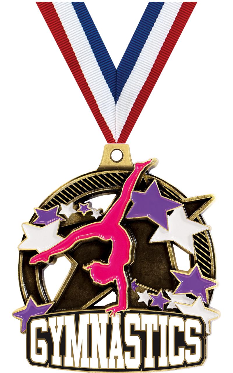 2.25" SHIELDZ FEMALE GYM GLD