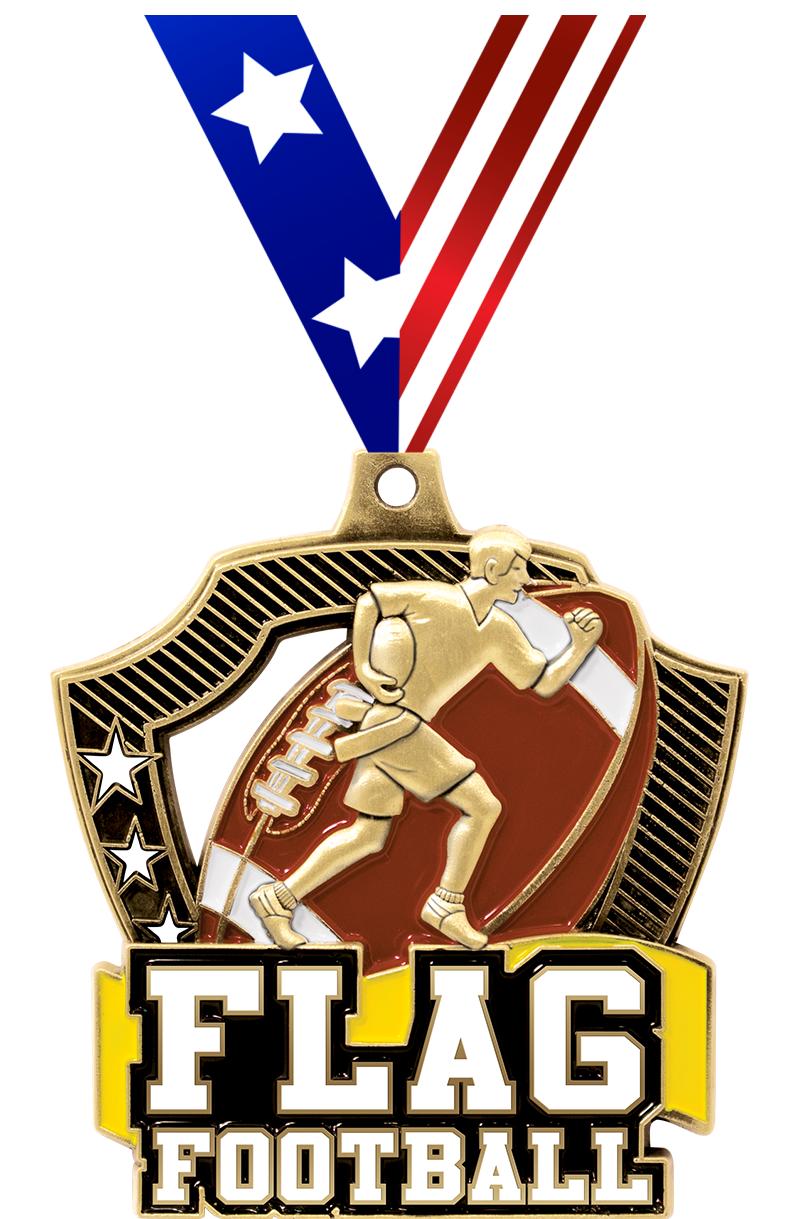 FLAG FOOTBALL SHIELDZ MDL GLD