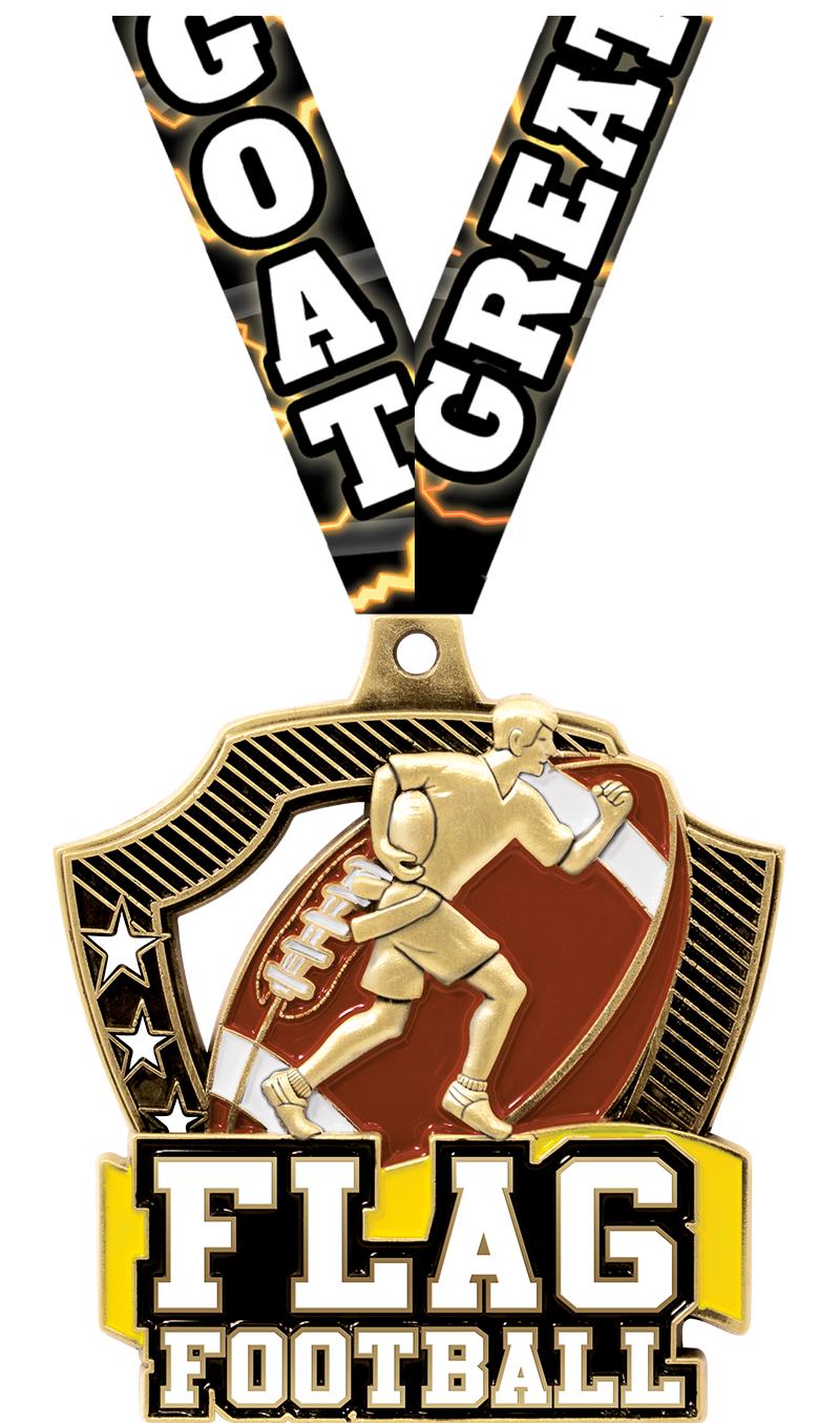 FLAG FOOTBALL SHIELDZ MDL GLD