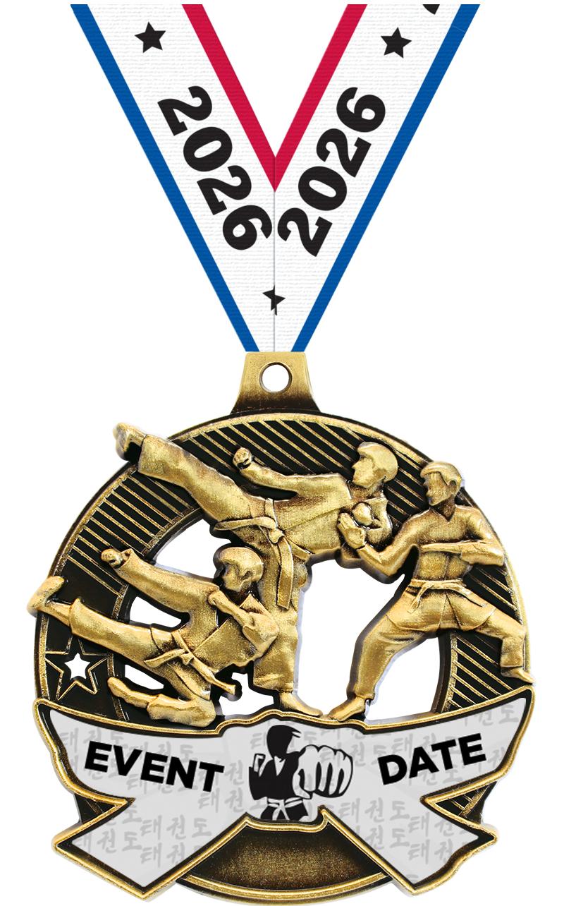 2.25" SHIELDZ MARTIAL ARTS GLD