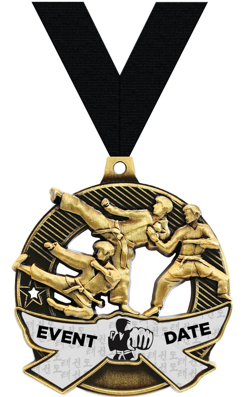 2.25" SHIELDZ MARTIAL ARTS GLD