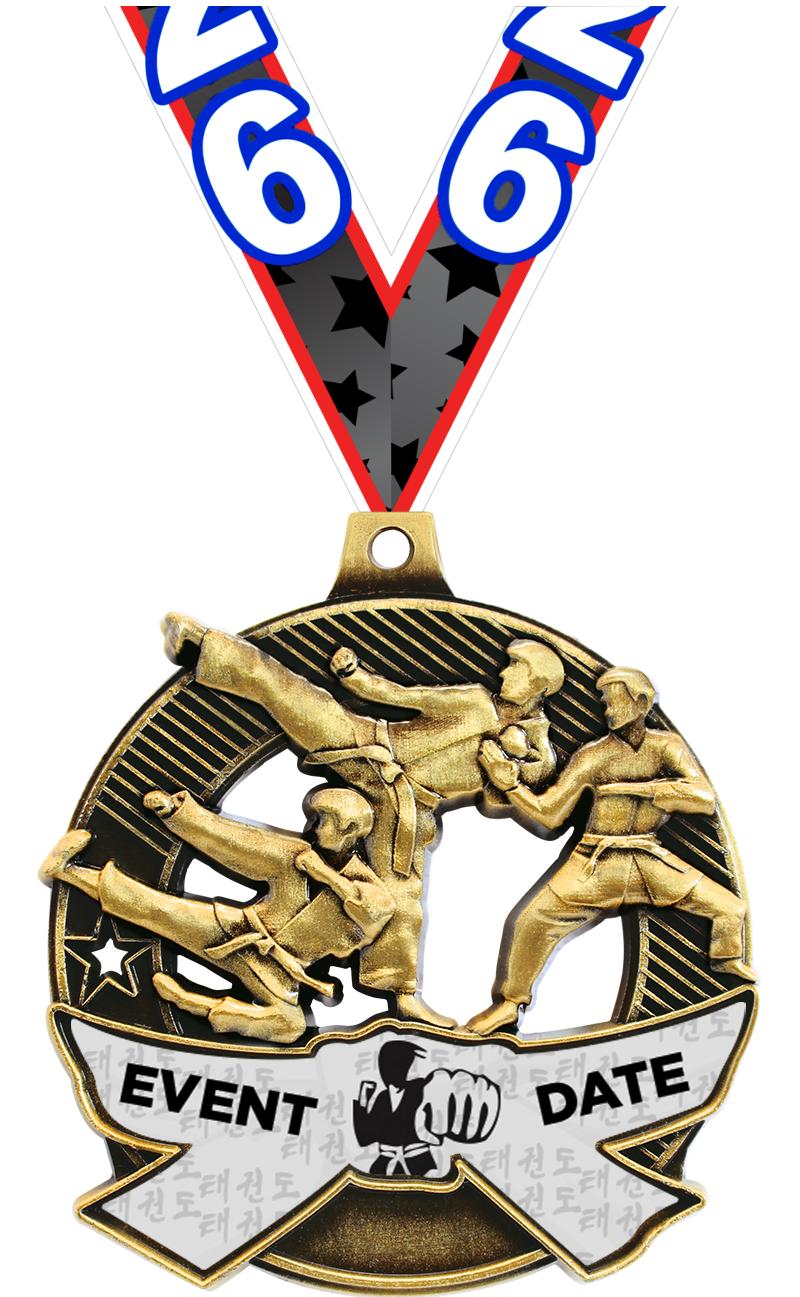 2.25" SHIELDZ MARTIAL ARTS GLD