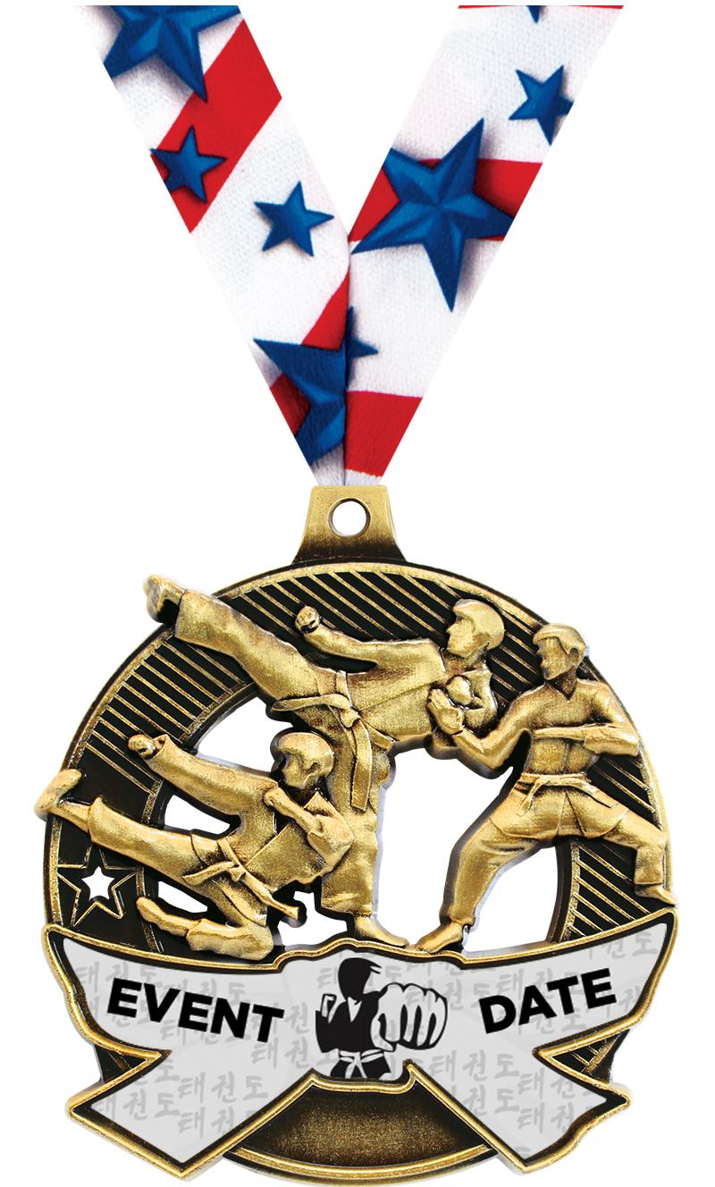 2.25" SHIELDZ MARTIAL ARTS GLD