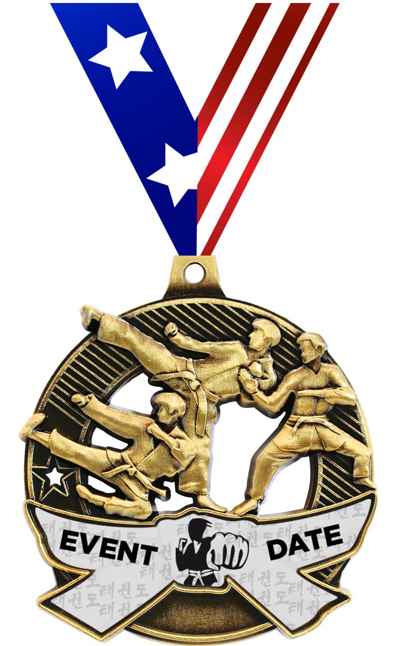 2.25" SHIELDZ MARTIAL ARTS GLD